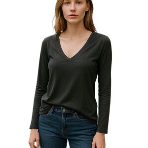 n:Philanthropy Long Sleeve Tee Shirt Women Color Gray Size S